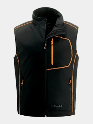 Softshellová vesta Kapriol Dynamic, čierna