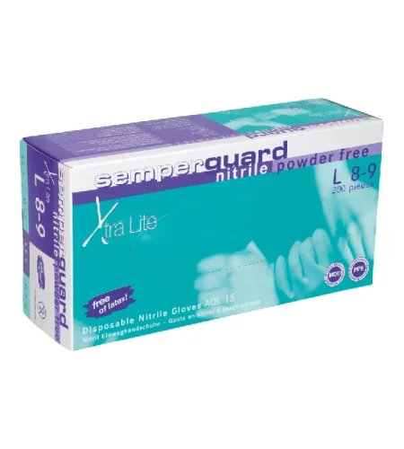 Nitrile gloves Sempermed Xtra Lite, powder-free, 200 pcs/pack