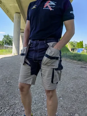 Cerva outfit – pracovní kraťasy Keilor v béžové barvě