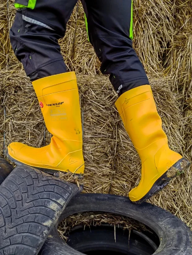 Dunlop boots Purofort FieldPRO S5 CI SRC, yellow