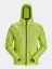 Full-zip midlayer hoodie Snickers FlexiWork Active Comfort 8405, lime