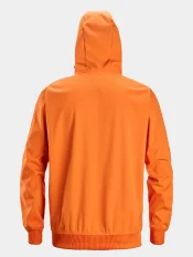 Windblocker stretch half-zip hoodie Snickers FlexiWork 8400, orange