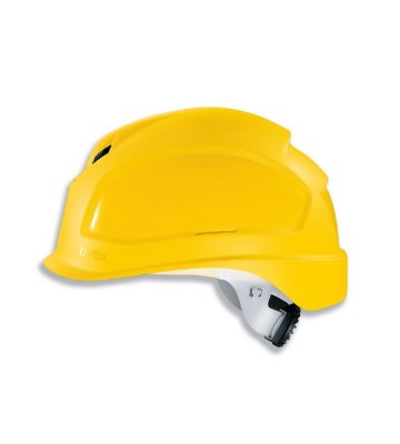 Safety helmet uvex Pheos B-S-WR, wheel ratchet, short brim, yellow