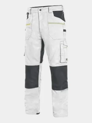 Montérky CXS Stretch, biele