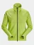 Full-zip midlayer Snickers FlexiWork Active Comfort 8404, lime