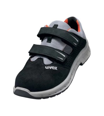 Safety sandals Uvex 2 Trend, S1 P SRC, black-grey