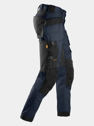 Stretch Trousers with Holster Pockets, Snickers AllroundWork 6241, navy