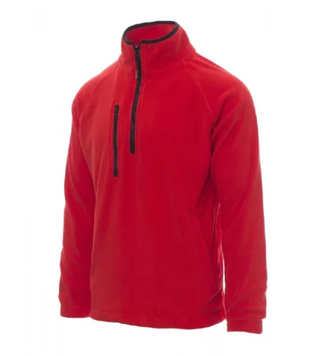 Men's sweatshirt with half zip Payper Dolomiti+, red