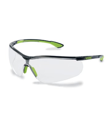 Safety glasses Uvex Sportstyle, clear, black-green