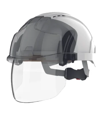 Safety helmet JSP EVO VISTA Shield, integrated face shield, white