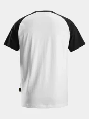 T-shirt, short sleeve, Snickers two-coloured, white-black