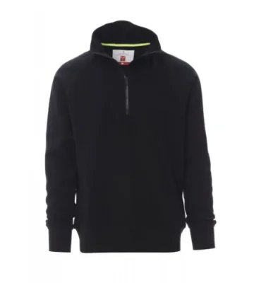 Men's sweatshirt with half zip Payper Austin, black