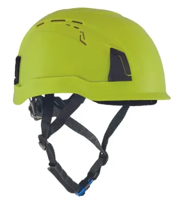 Safety helmet Alpinworker Pro Climb, wheel, short brim, ventilated, hi-vis yellow