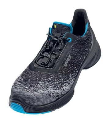 Safety shoes Uvex 1 G2, S1 P SRC, black-blue, pattern