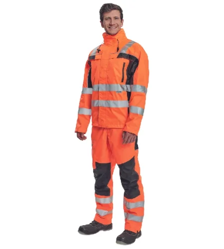 Light reflective work jacket Cerva TICINO, orange