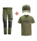 Snickers Stretch set of pants + T-shirt and cap, khaki