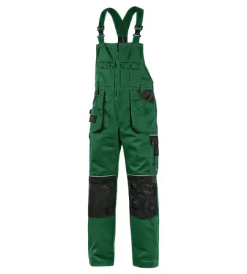 Bib work trousers CXS Orion Krystof, green