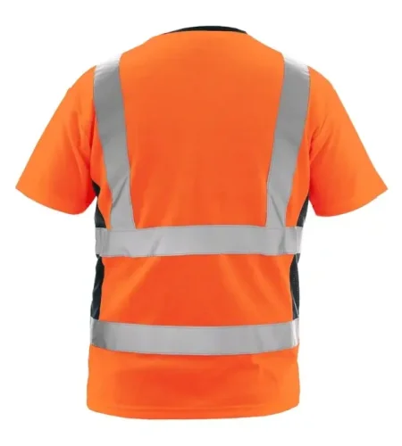 Reflexné tričko CXS Exeter, krátky rukáv, oranžové