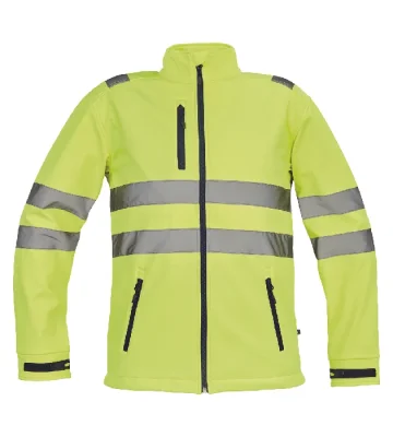 Hi-Vis softshell jacket Cerva MURCIA, yellow