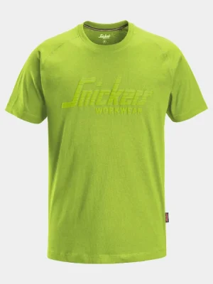 Snickers 3D Logo T-Shirt mit Kurzarm, lime