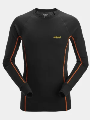 Snickers 9480 Merino Thermo-T-Shirt, schwarz