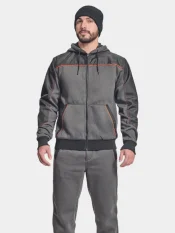 Hoodie Cerva Cremorne, grau