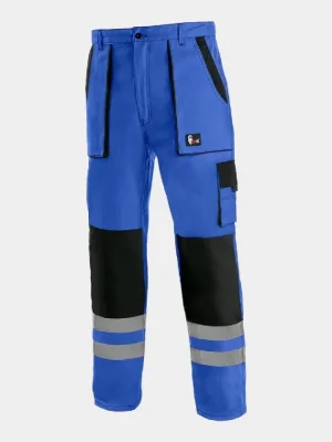 Work trousers CXS Luxy Bright, 100% cotton, blue-black
