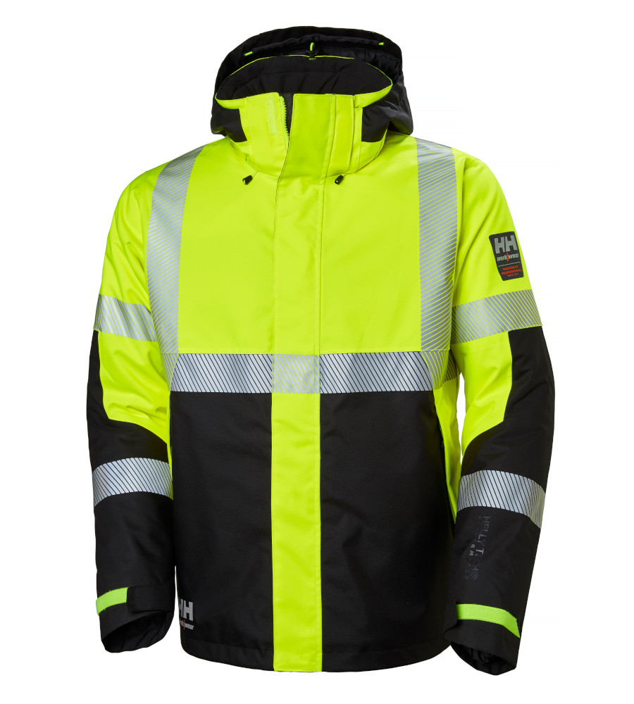 Hi Vis winter jacket Helly Hansen ICU yellow Size L REPRESENT. Workwear