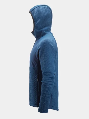 Full-zip midlayer hoodie Snickers FlexiWork Active Comfort 8405, blue