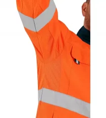 Reflexná pracovná blúza CXS Halifax, so sieťovinou, oranžová