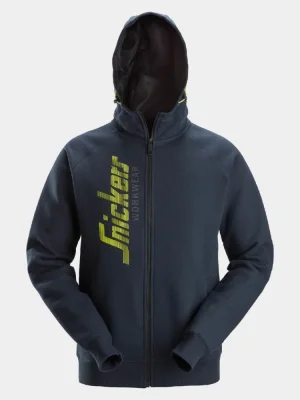 Mikina s kapucňou na zips Snickers 2846, navy