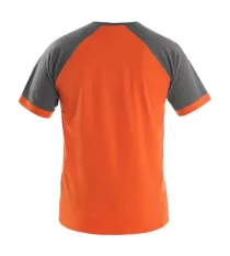 Tričko CXS OLIVER, krátky rukáv, oranžovo-šedé
