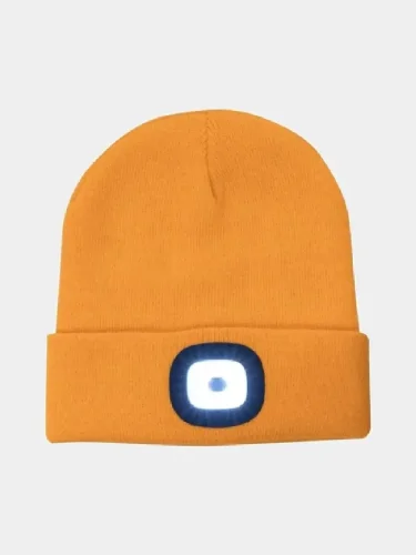 Winter beanie with LED light Ardon BOAST, orange