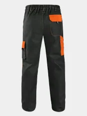 Arbeitshose CXS Luxy Josef, 100% Baumwolle, schwarz-orange