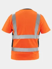 Reflexné tričko CXS Exeter, krátky rukáv, oranžové