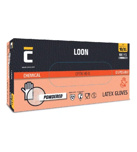 Disposable gloves Cerva LOON, latex, 100 pcs/pack