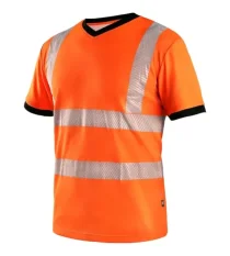 Reflexné tričko s krátkym rukávom CXS RIPON, oranžové