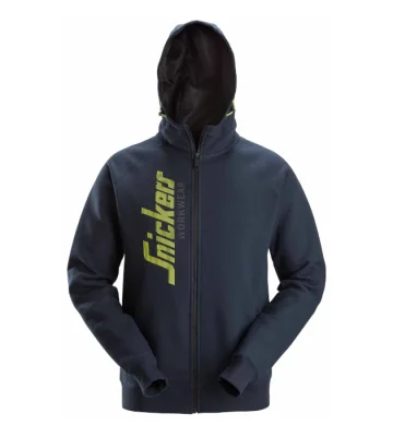 Logo Full-Zip Hoodie Snickers 2846, navy