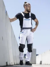 Ardon 4Xstretch®, montérky na traky, biele