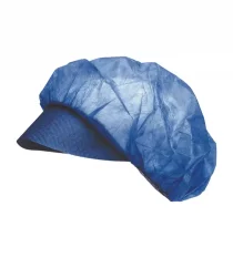 Jednorazová ochranná čiapka so šiltom Cerva VAPI PEAK, modrá, 100 ks/bal