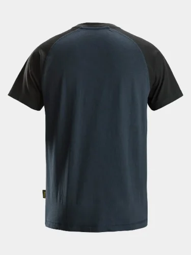 T-shirt, short sleeve, Snickers two-coloured, navy-black