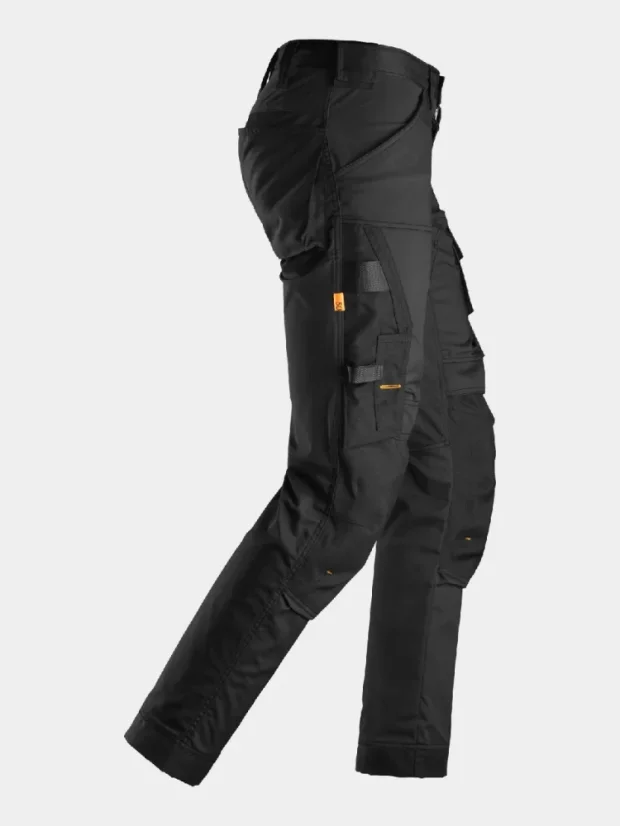 Strečové montérky Snickers AllroundWork Stretch 6341, čierne