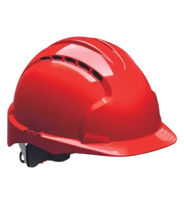 Safety helmet JSP EVO 3, wheel, ventilated, red