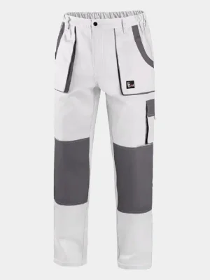 Work trousers CXS Luxy Josef, 100% cotton, white