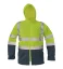 Light hi-vis waterproof jacket Cerva Epping, yellow