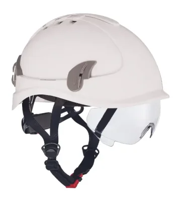 Safety helmet Alpinworker, wheel ratchet, short brim, white