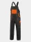 Latzhose CXS Luxy Robin, 100% Baumwolle, schwarz-orange