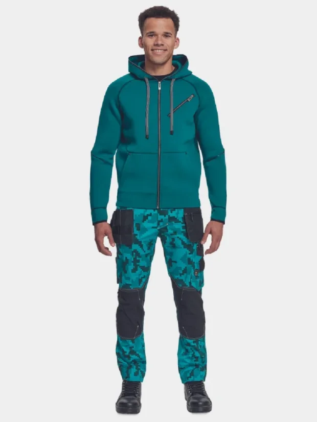 Arbeits-Sweatshirt Cerva Neurum, petrol