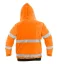 Reflective work jacket CXS Leeds, insulated, 2in1, orange