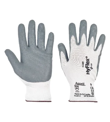 Knitted gloves Ansell 11-800 HyFlex, polyamide, nitrile